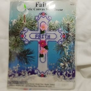 B8,850 Design Works  Needlework Kit Faith Cross BOGO 1/2 OFF